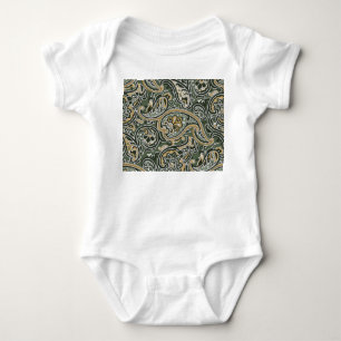 Paisley Oriental Ethnisch, Nahtlos Vintage. Baby Strampler