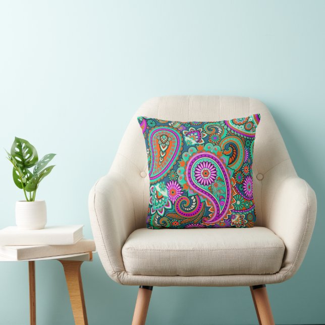Paisley Ornamente / Muster 2 Kissen (Stuhl )