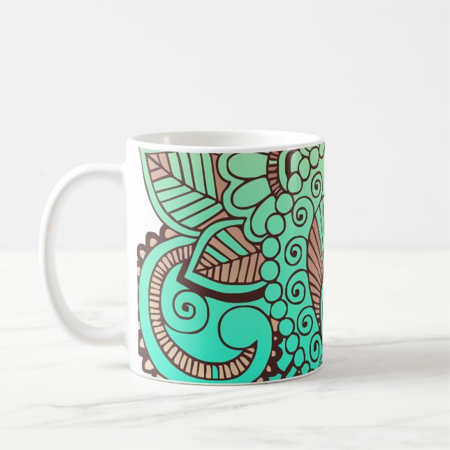 Paisley Ornaments I + Ihr Backgr. Ideen Kaffeetasse (Links)
