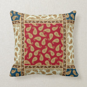 Paisley Party 2 Stile Front oder Back Kissen