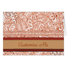 Paisley Passion - Orange (Henna)