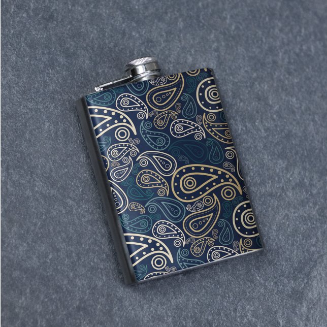 Paisley Pattern Flachmann (paisley art flasks)