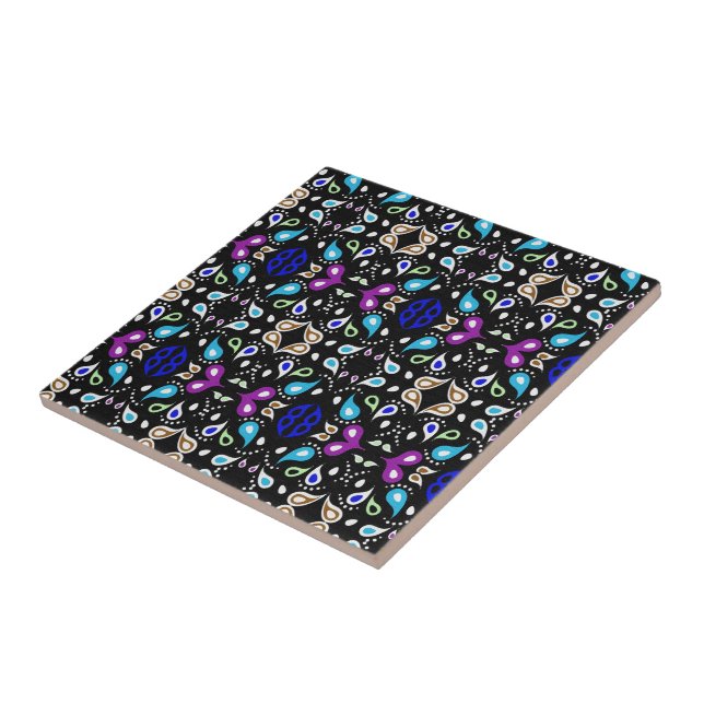 Paisley Pattern Fliese (Seite)