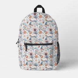 Paisley Pattern Hintergrund Bedruckter Rucksack
