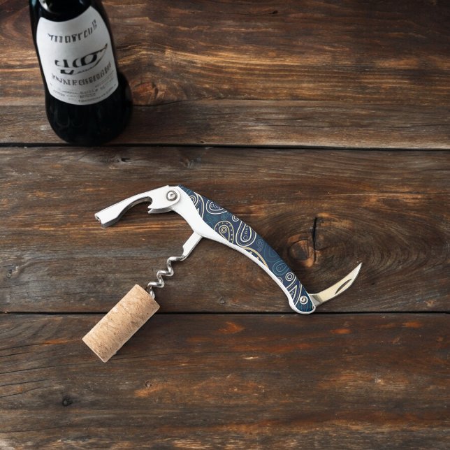 Paisley Pattern Kellnermesser (Corkscrew Bottle Opener)