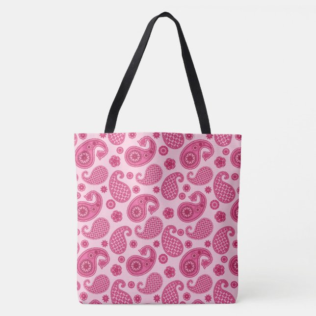 Paisley Pattern, Pastel Coral Pink und Fuchsia (Vorderseite)