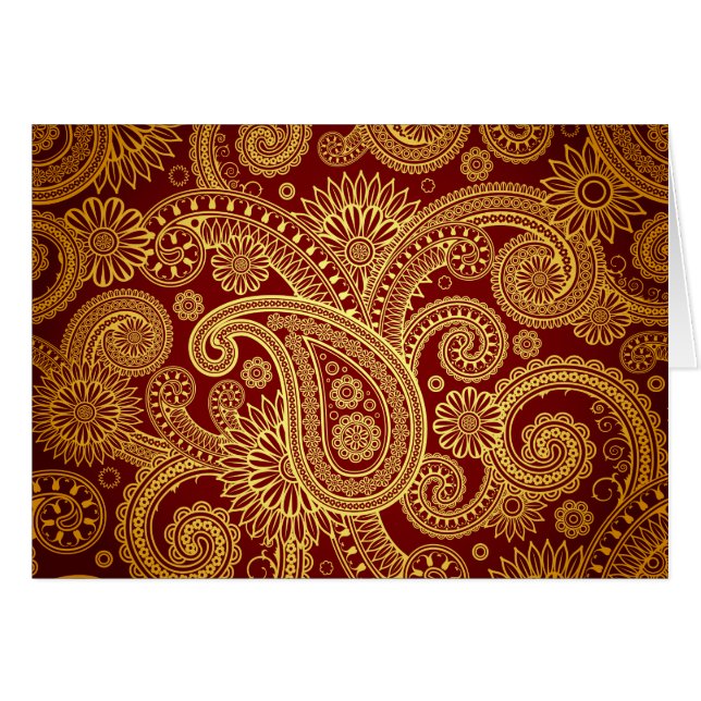 Paisley Pattern, Persisch Paisley, Oriental Paisle (Vorderseite (Horizontal))