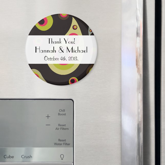 Paisley Pattern, Persisches Paisley, Boteh, Hochze Magnet (In Situ (Kühlschrank))