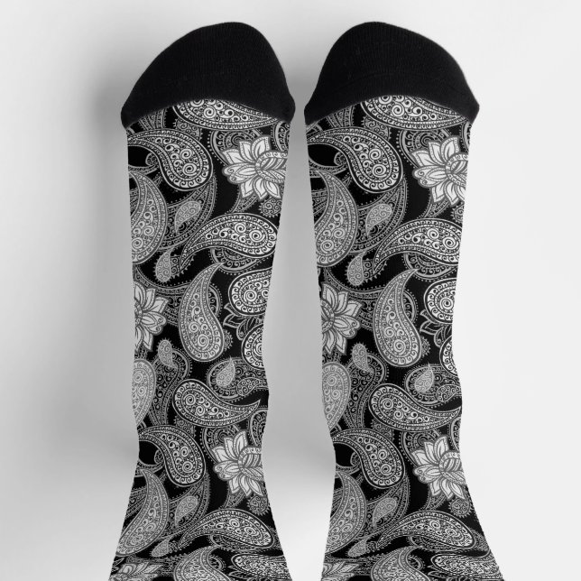Paisley Pattern Socken (Oben)