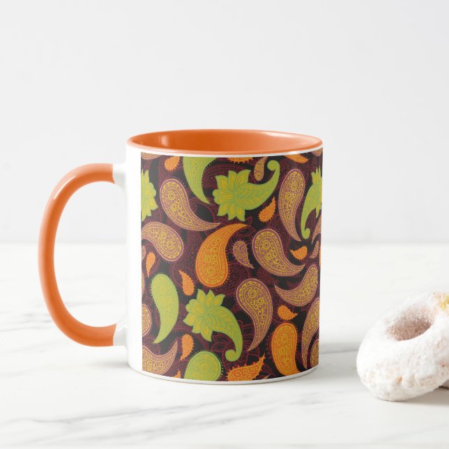 Paisley Pattern  Tasse (Mit Donut)