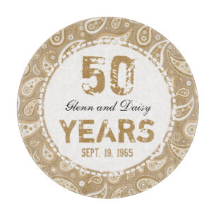 Paisley Pattern zum 50. Geburtstag der Golden Wedd Schneidebrett