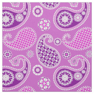 Paisley Patterns, Lilac und Amethyst Lila Stoff