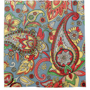 Paisley Perfection: Orientales Vintages Muster Duschvorhang
