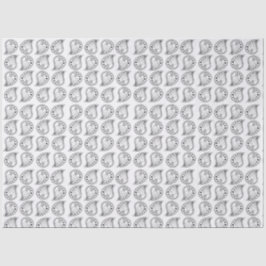 Paisley Petal Rhythm schwarze Linien Seidenpapier