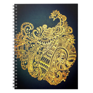 Paisley-Pfau Notizblock