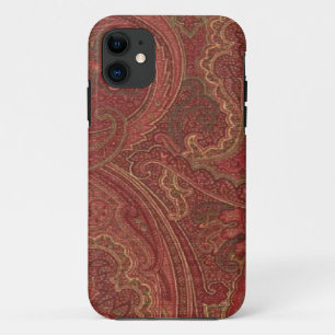 Paisley-Pflaumen-olivgrünes GoldCase-Mate iPhone  11 Hülle