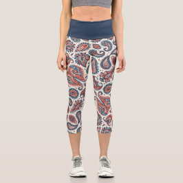 Paisley Pride Capri Leggings