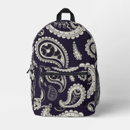 Paisley Print Backpack Bedruckter Rucksack