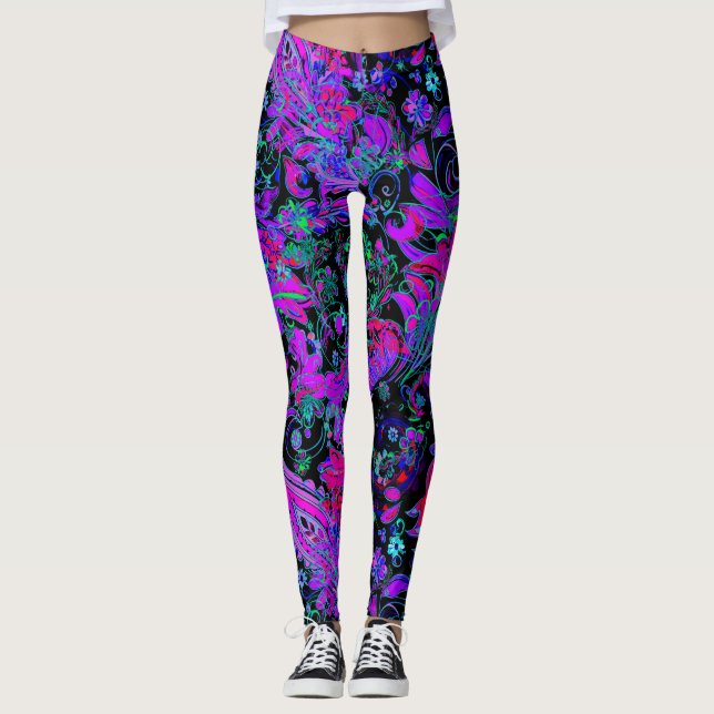 Paisley-Psychedelic-Leggings Leggings (Vorderseite)