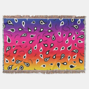 Paisley Rainbow Decke