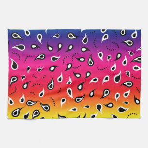 Paisley Rainbow Geschirrtuch