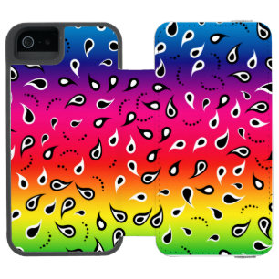 Paisley Rainbow Incipio Watson™ iPhone 5 Geldbörsen Hülle