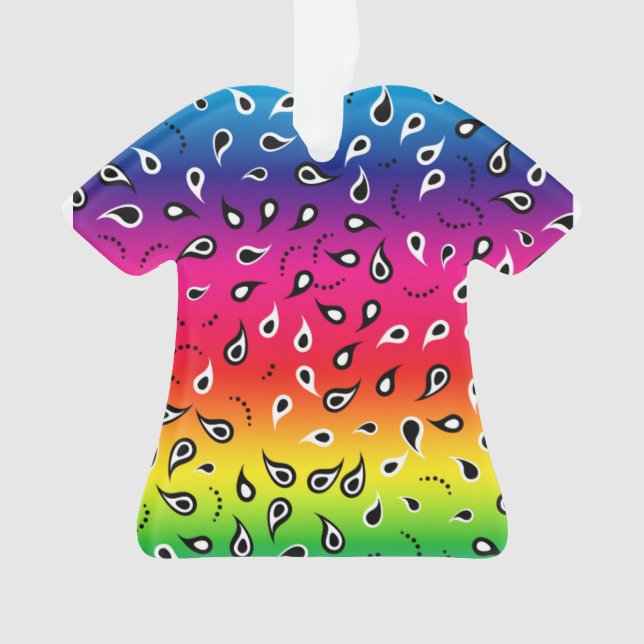 Paisley Rainbow Ornament (Vorderseite)