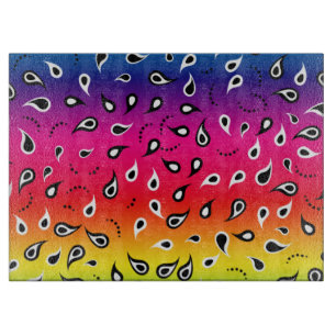 Paisley Rainbow Schneidebrett