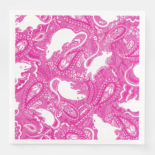 Paisley Rats Napkins Serviette (Vorderseite)