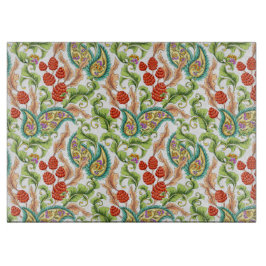 Paisley Red Raspberries Garden Cutting Board Schneidebrett