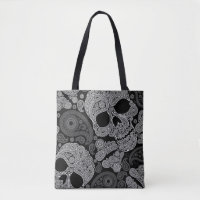 Paisley-Schädel-Schwarzes
