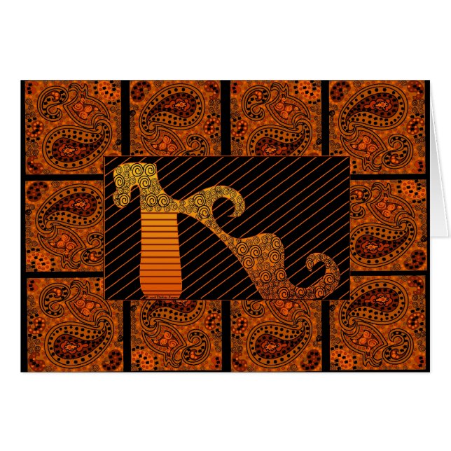 Paisley-Schuh-Manie VI durch Debbie Jensen (Vorderseite (Horizontal))