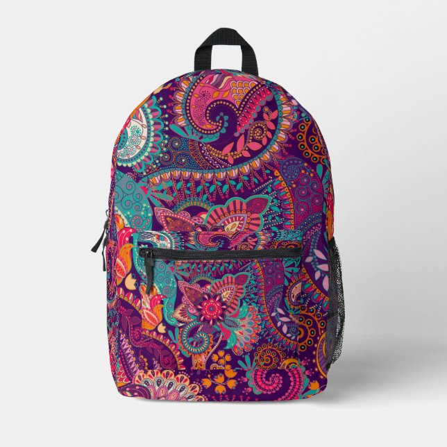 Paisley Schürze Bedruckter Rucksack (Vorderseite)