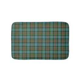 Paisley Scotland Tartan Aquamarines Kariertes Must Badematte