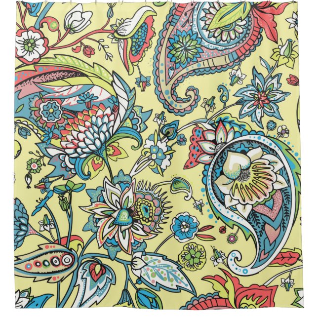 Paisley seamless pattern based on the traditional  duschvorhang (Vorderseite)