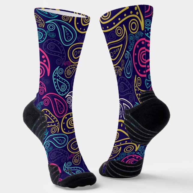 Paisley Socken (Gewinkelt)