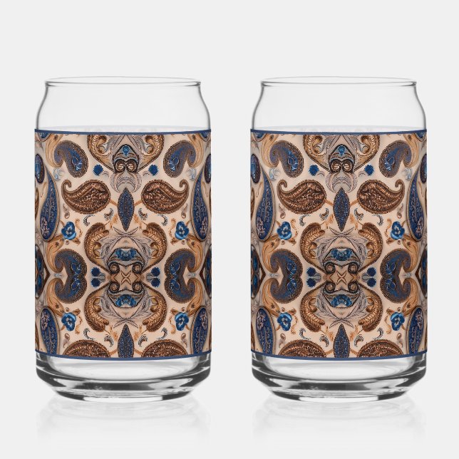 Paisley-Sodaglas Dosenglas (Vorderseite)