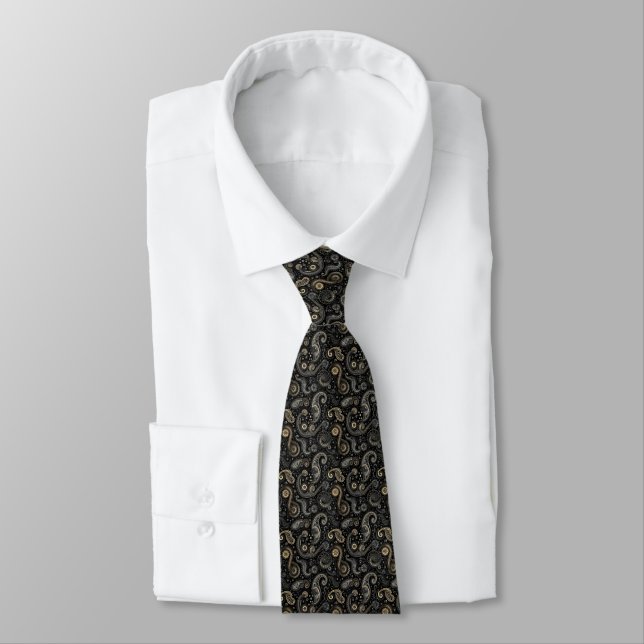 Paisley Steampunk Neck Tie Krawatte (Gebunden)