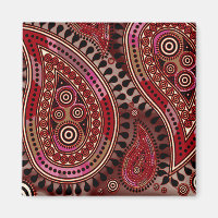 "Paisley Supreme", dunkelrot von Cheryl Daniels