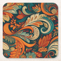 Paisley Swirl Untersetzer