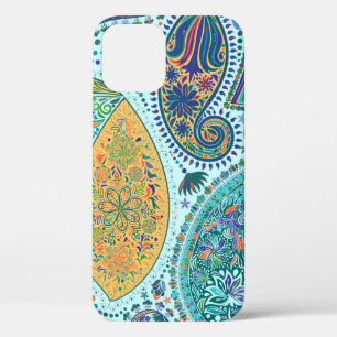 Paisley-Vintage-Blumenmotiv ethnischer nahtloser H Case-Mate iPhone Hülle