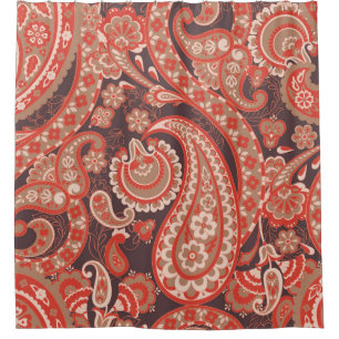 Paisley Vintage nahtlose Muster. Fantastische Blum Duschvorhang