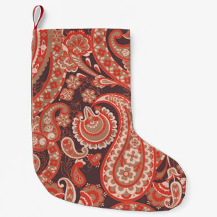 Paisley Vintage nahtlose Muster. Fantastische Blum Kleiner Weihnachtsstrumpf