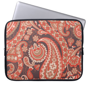 Paisley Vintage nahtlose Muster. Fantastische Blum Laptopschutzhülle