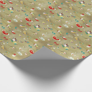 Paisley-Vögel - Packpapier