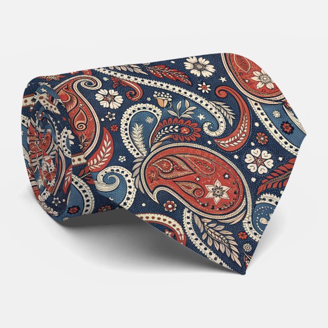 Paisley Western Bandana  Krawatte (Gerollt)