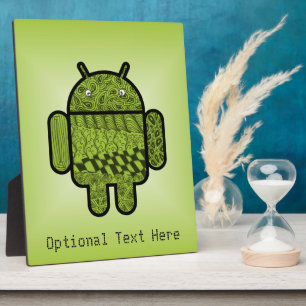 Paisley-Zeichen für den Android™-Roboter Fotoplatte
