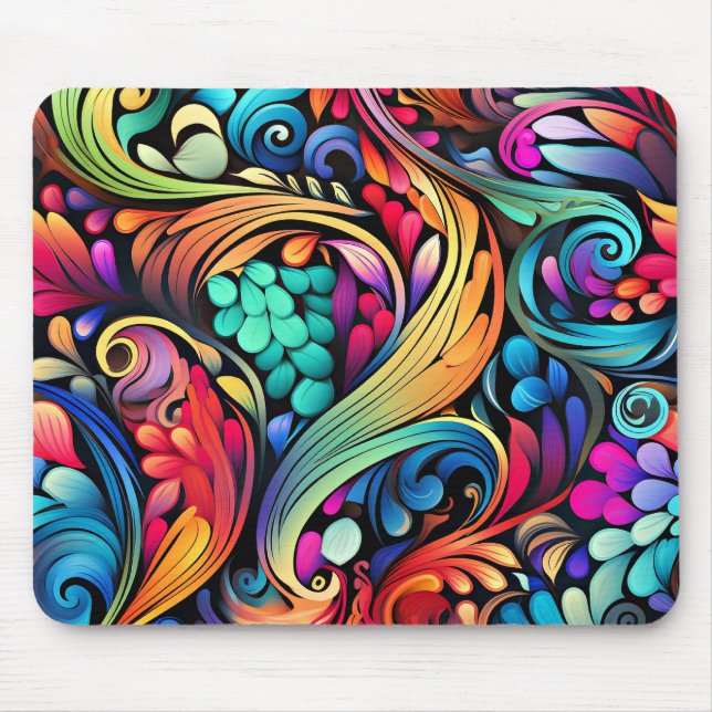 Paisley-Ziermuster Mousepad (Vorne)