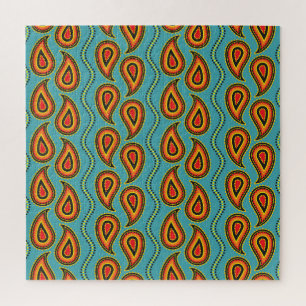 Paisley Ziertextur: Indische Eleganz. Puzzle