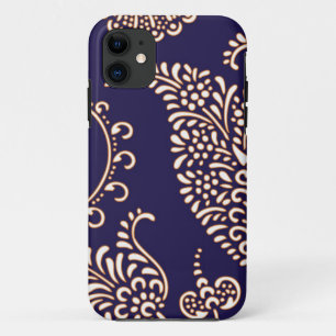 Paisleygirly Blumenhennastrauchmuster des Damastes Case-Mate iPhone Hülle